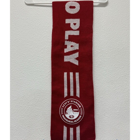 San Francisco 49ers 2014 SGA Inaugural Season Levis Stadium Scarf 60" x 10" - Picture 1 of 4